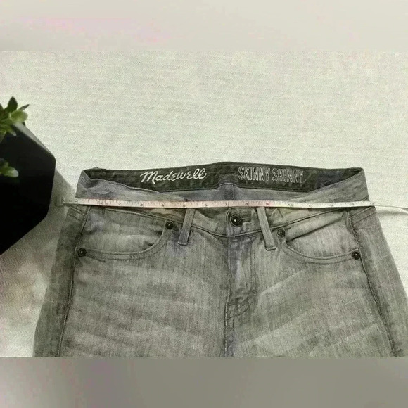 Madewell Skinny Skinny Denim Jeans in Brushed Gray Size 26 - Picture 3 of 7